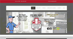 Desktop Screenshot of lafayetteappliancerepair.com